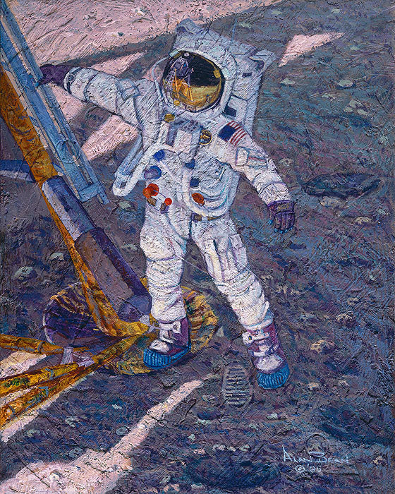 The First Human Footprint By Alan Bean