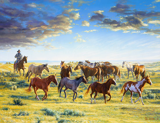 The Horse Wrangler Gather’d the Morning Mounts: “One that had’n lived the life ... couldn’t paint a picture ... to please the eye, of one that had!”