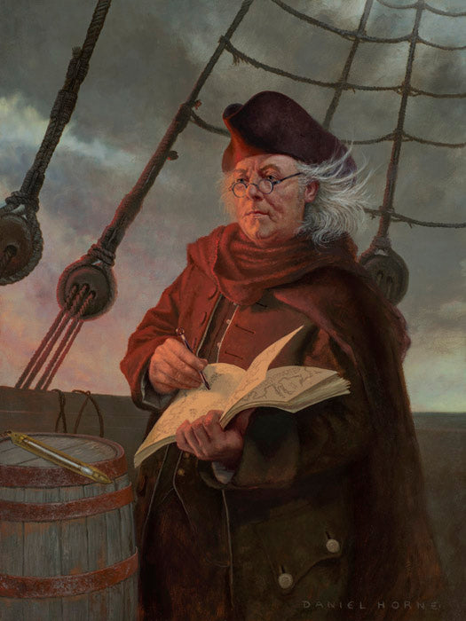Ben Franklin Mapping the Gulf Stream