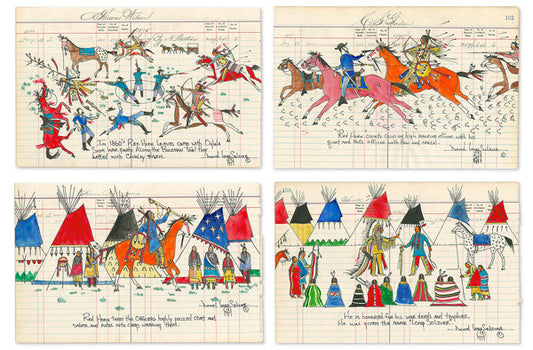 The Story of My Great-Grandfather Akicita (Suite of 4)