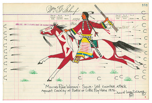 Moving Robe Woman (One Red Horse)