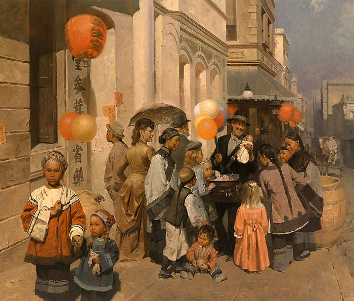 The Toy Peddler of Dupont Street, Chinatown, S.F. 1905