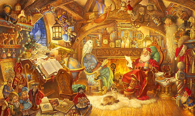 St. Nicholas in His Study