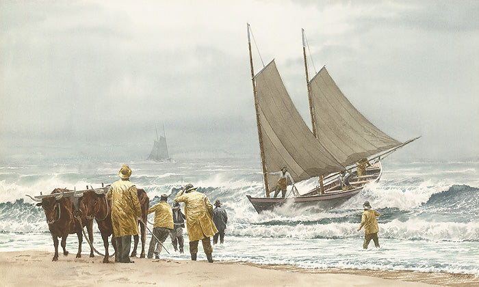 Block Island Boat Beaching - Artist's Proof