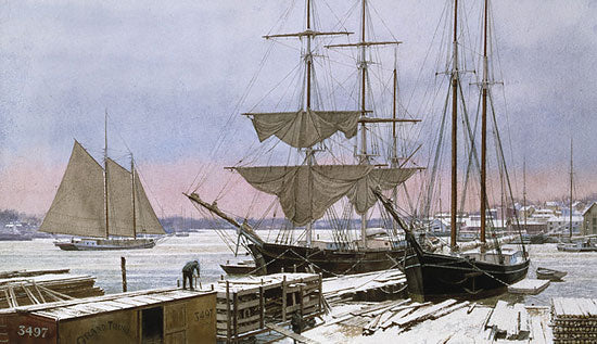 Lumber Docks Bangor Maine