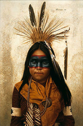 Indian Boy at Crow Fair