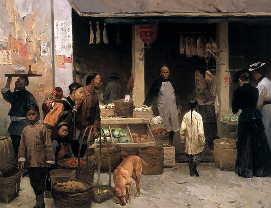 Chinatown Market, San Francisco, 1878