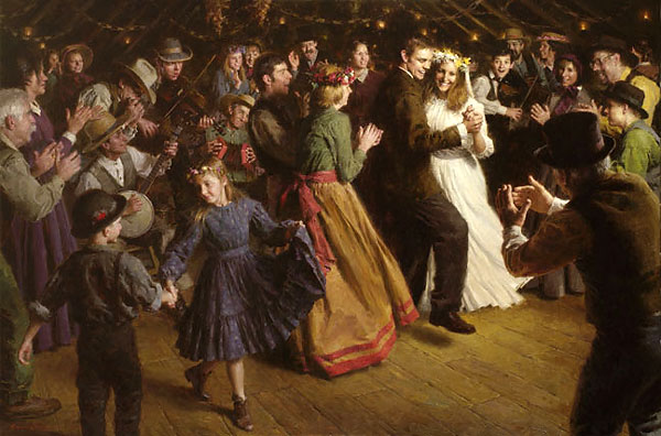 The First Dance, 1884 Americana