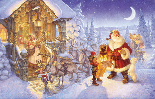 Santa at the North Pole