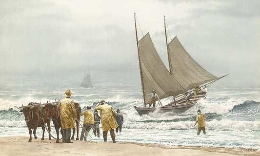 Block Island Boat Beaching - Artist's Proof